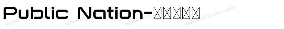 Public Nation字体转换